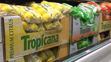 Tropicana fruits shipped via temperature controlled freight